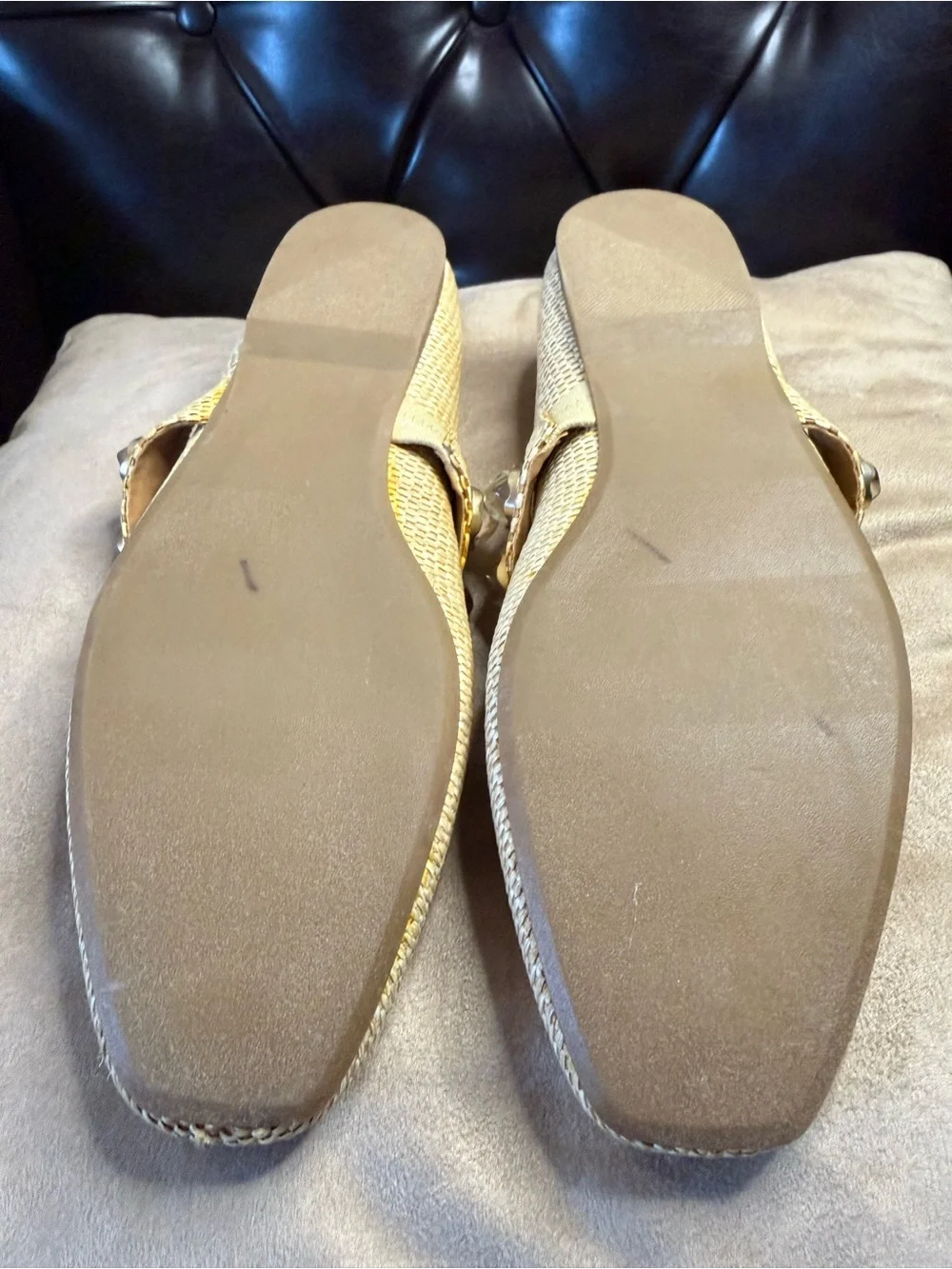DV DOLCE VITA Mission Jewel Raffia Mary Jane Flats - Size 8